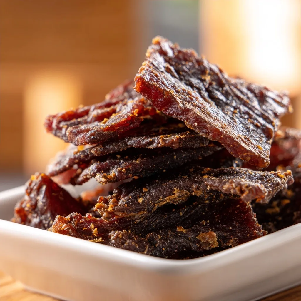 Beef Jerky and Cheese Snack Box for High Protein Breakfast