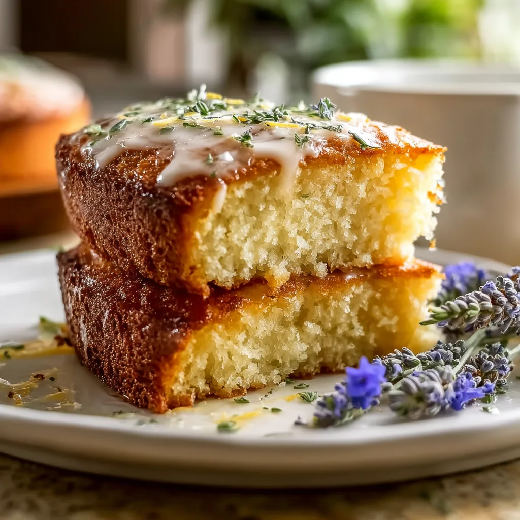 Lemon Lavender Spring Cake with Floral Flavor and Zest