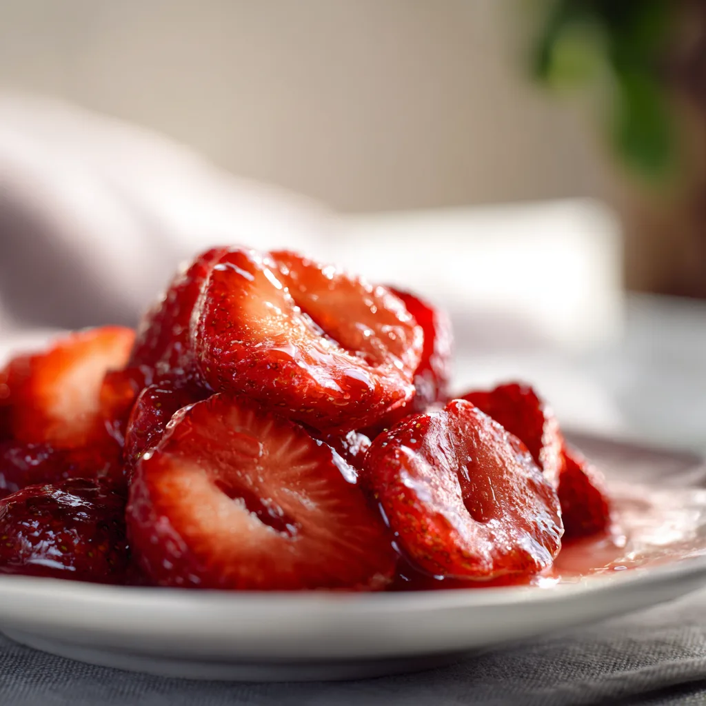 Fresh Strawberry Compote Recipe for Breakfast Delight