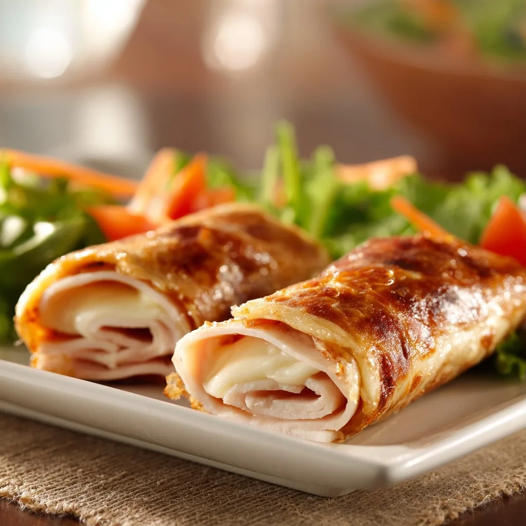 String Cheese and Turkey Roll-Up Snack for High Protein